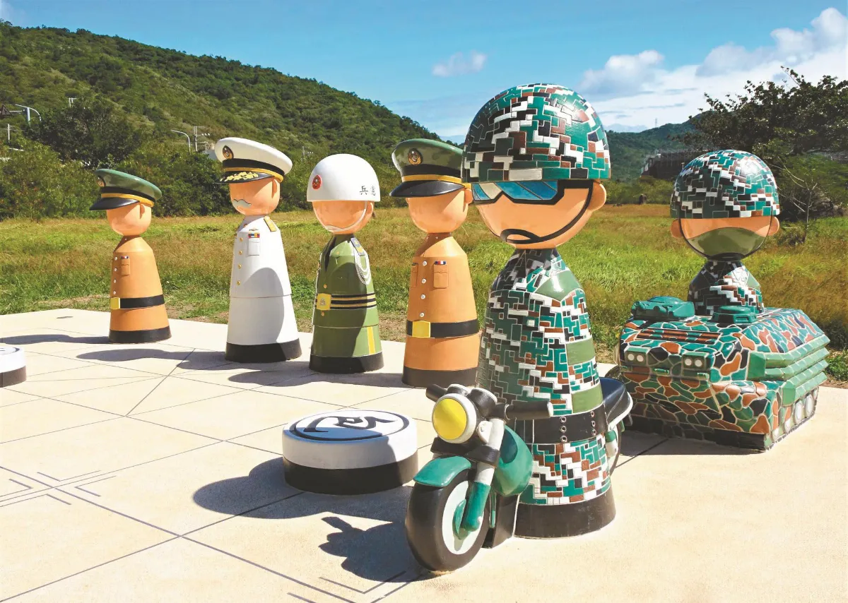 創意棋台阿兵哥 吸睛