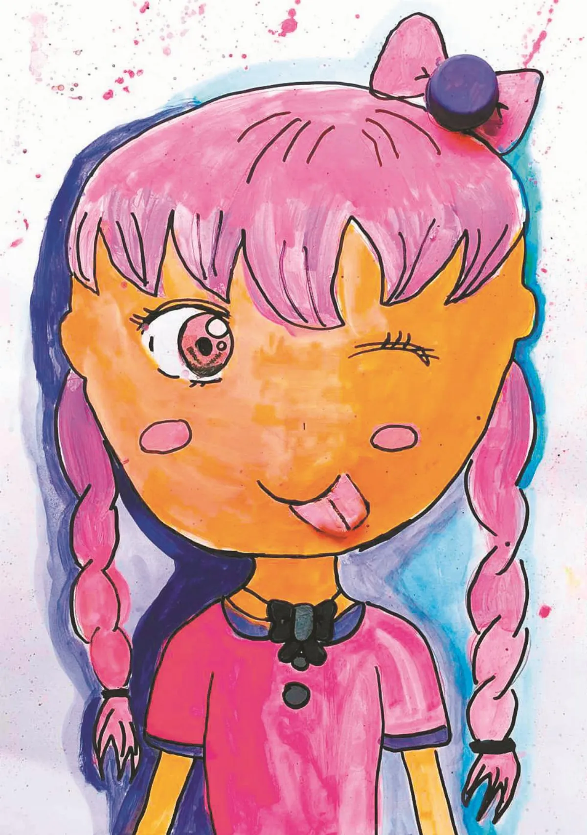 快樂塗鴉   我的自畫像