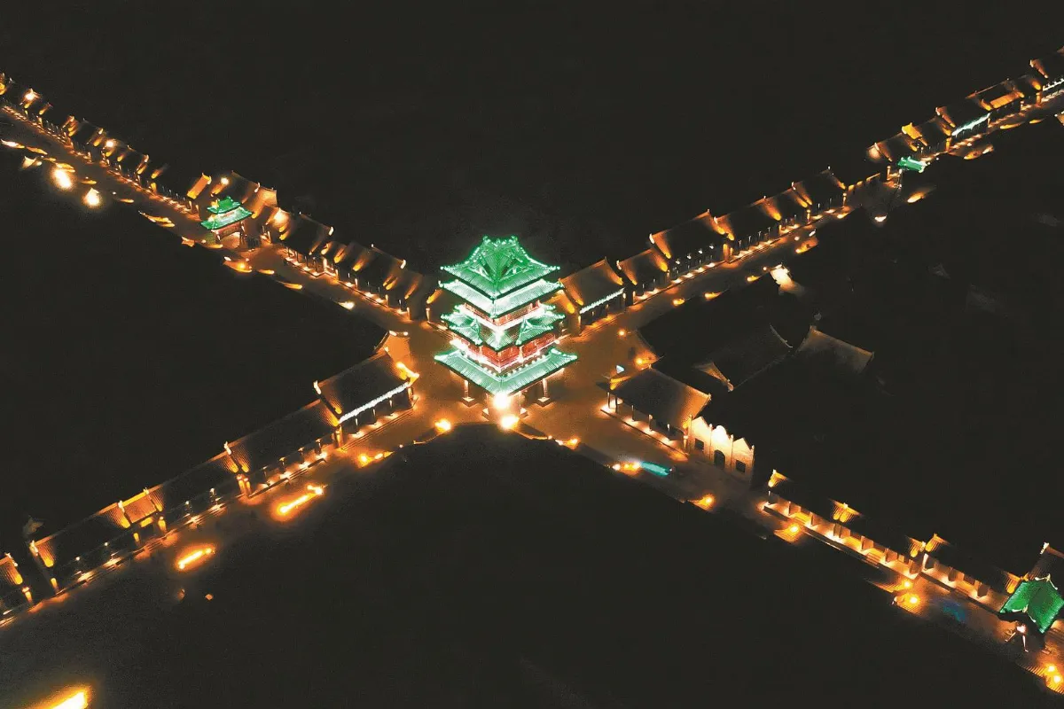 空拍645年古城