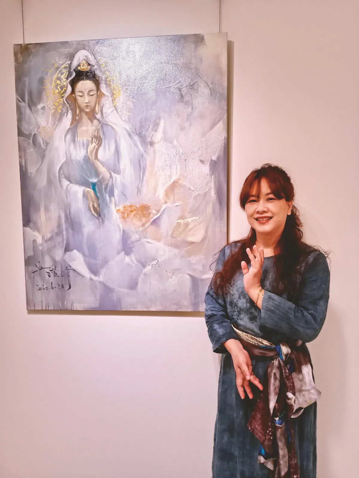 夢中允諾觀音 丘璦珍以畫度眾