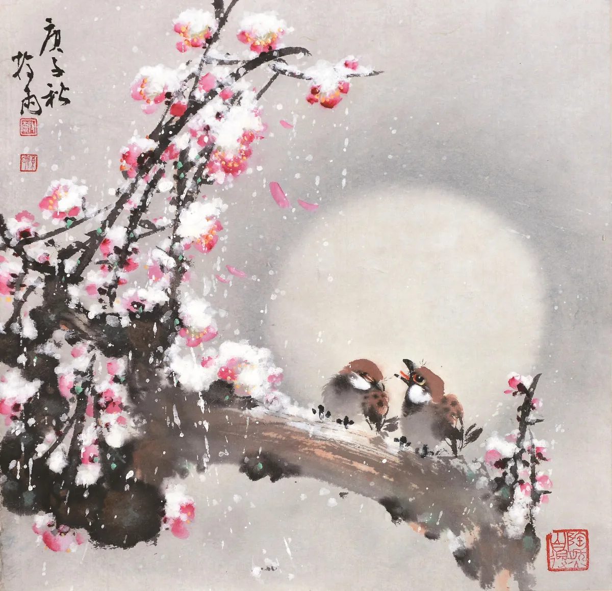 遊藝筆記 十二月令花卉花神 一月梅花