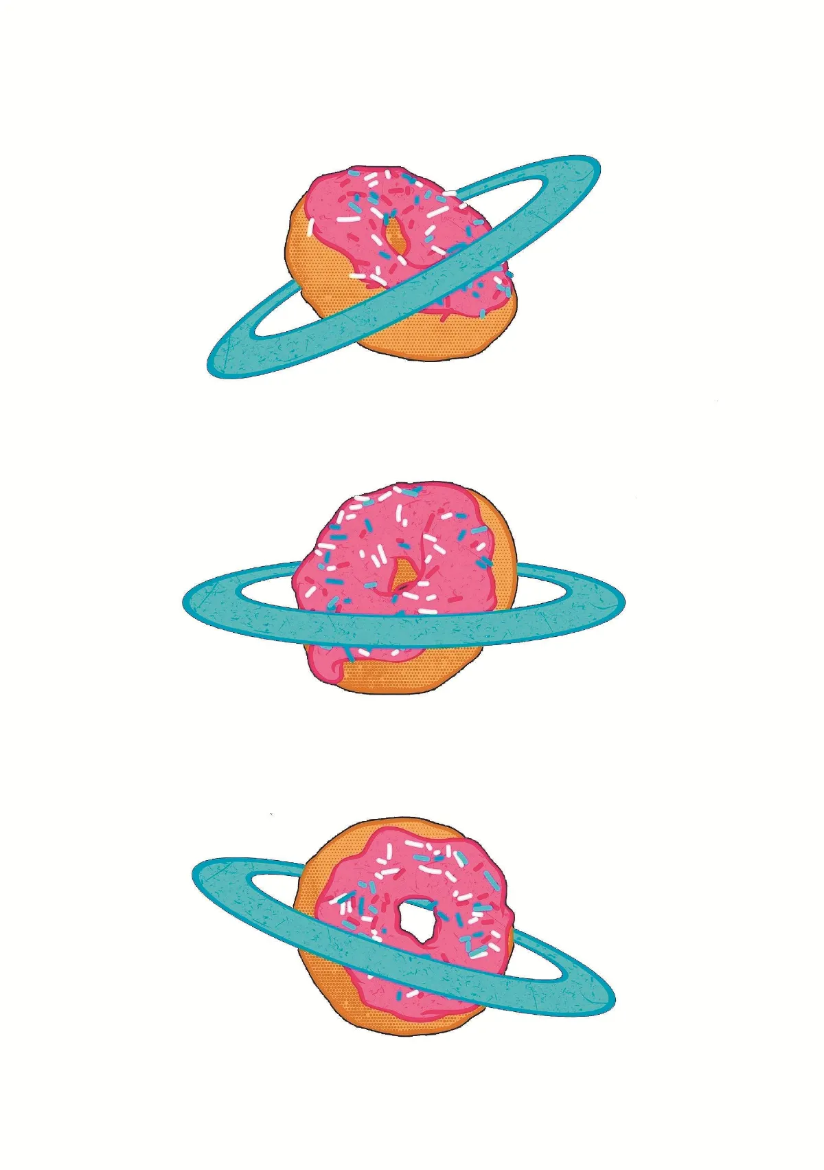 土星愛吃甜甜圈 而且還是自己的