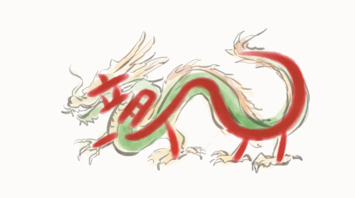 來 學 部 首 龍部