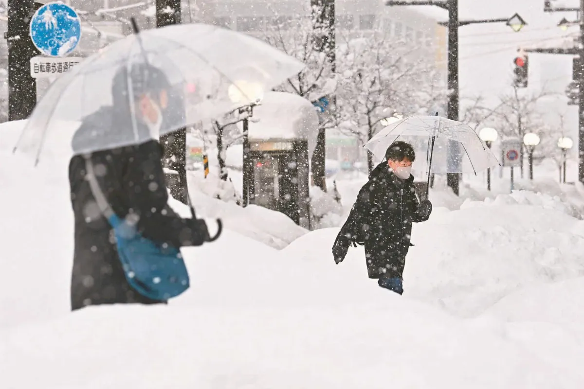 日多地大雪65死 多為65歲以上長者