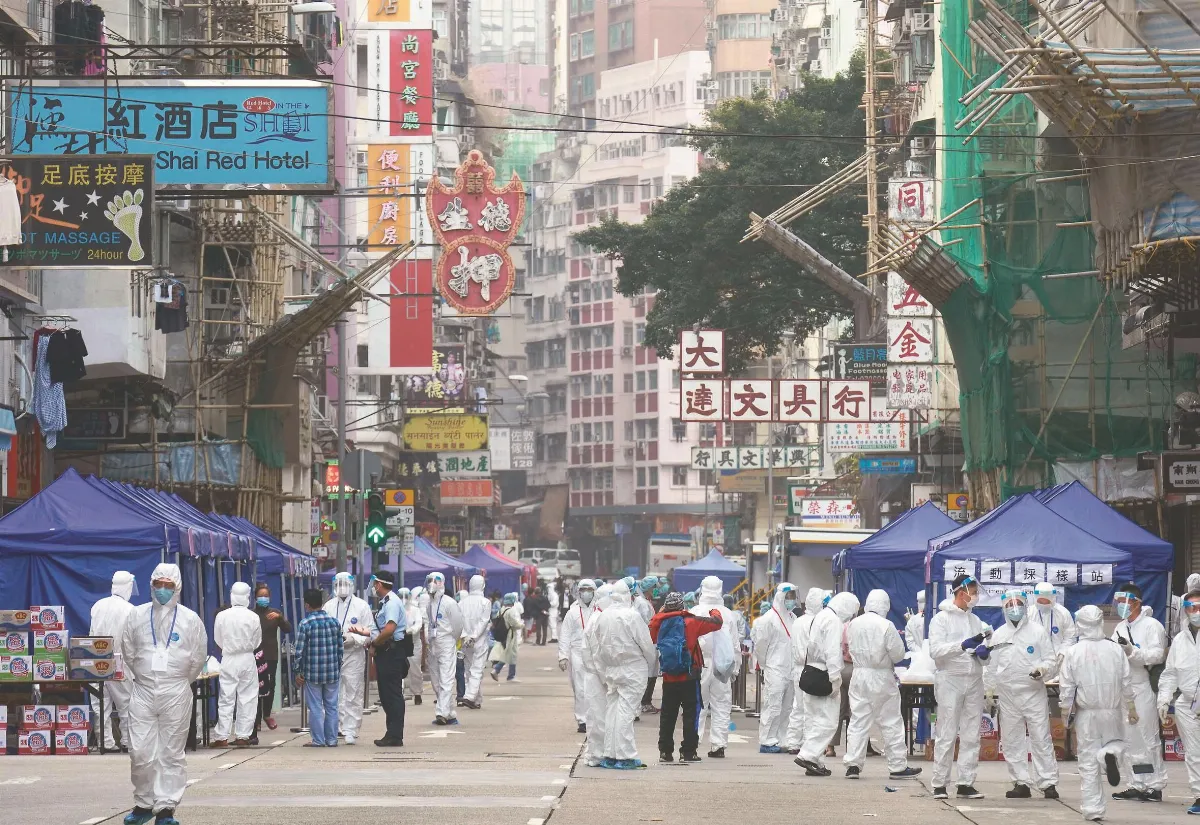 汙水傳播病毒 香港封區強制受檢