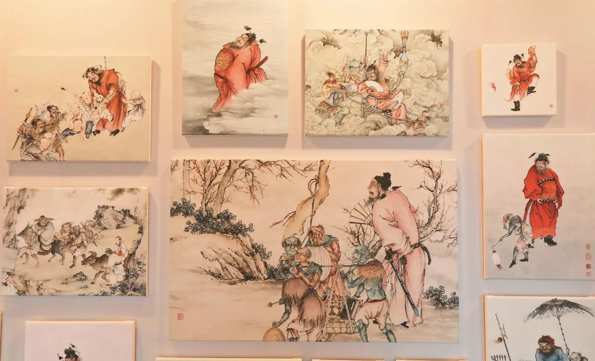 夏荊山佛畫展 百像鍾馗慶新年