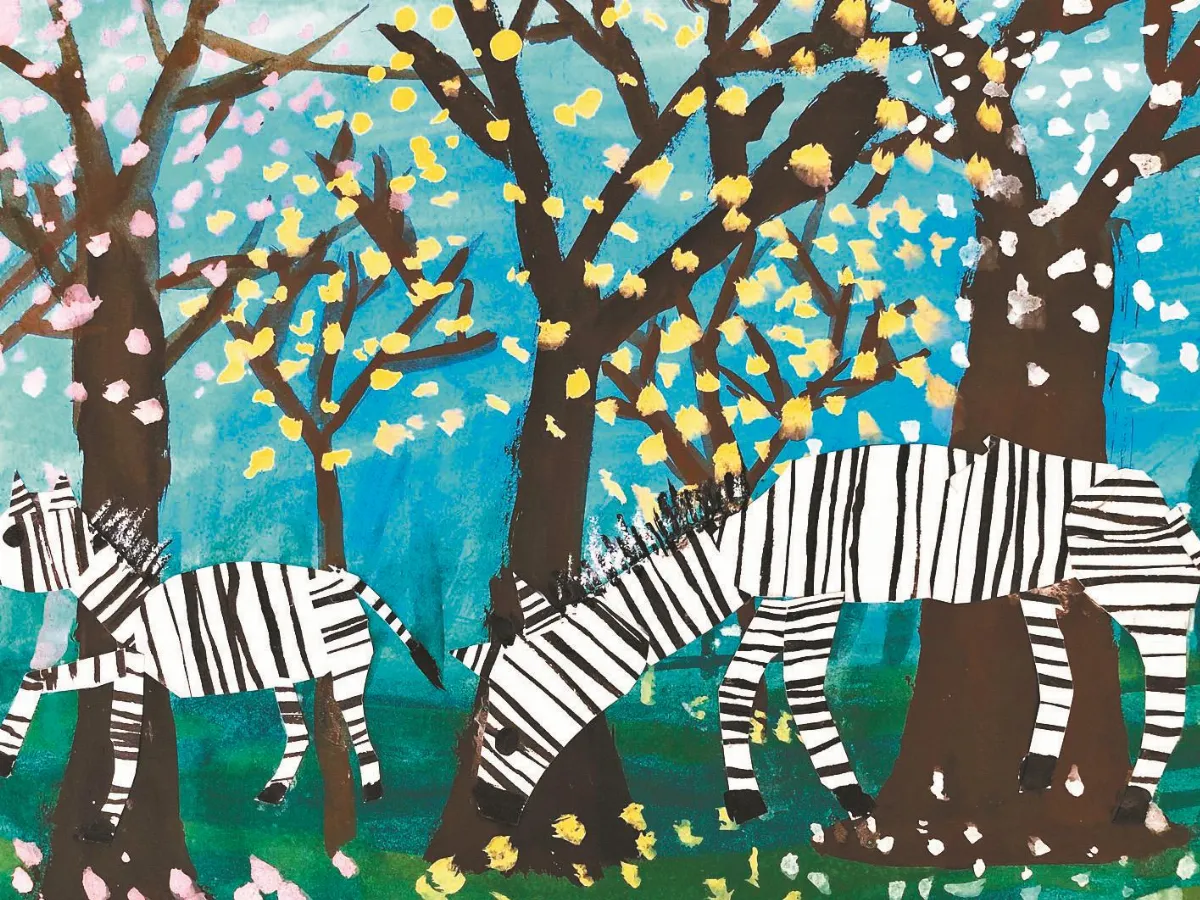 快樂塗鴉簿 斑馬