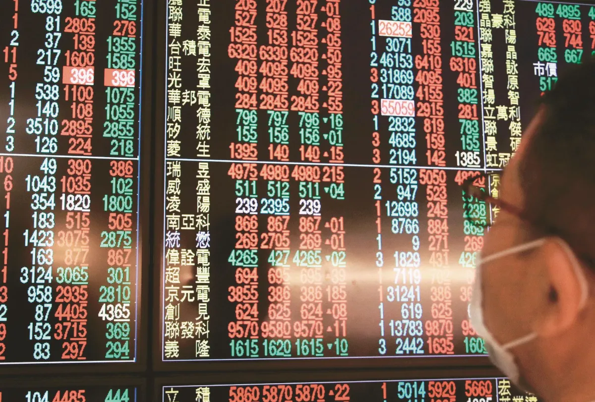 台股封關收紅 全年漲3成