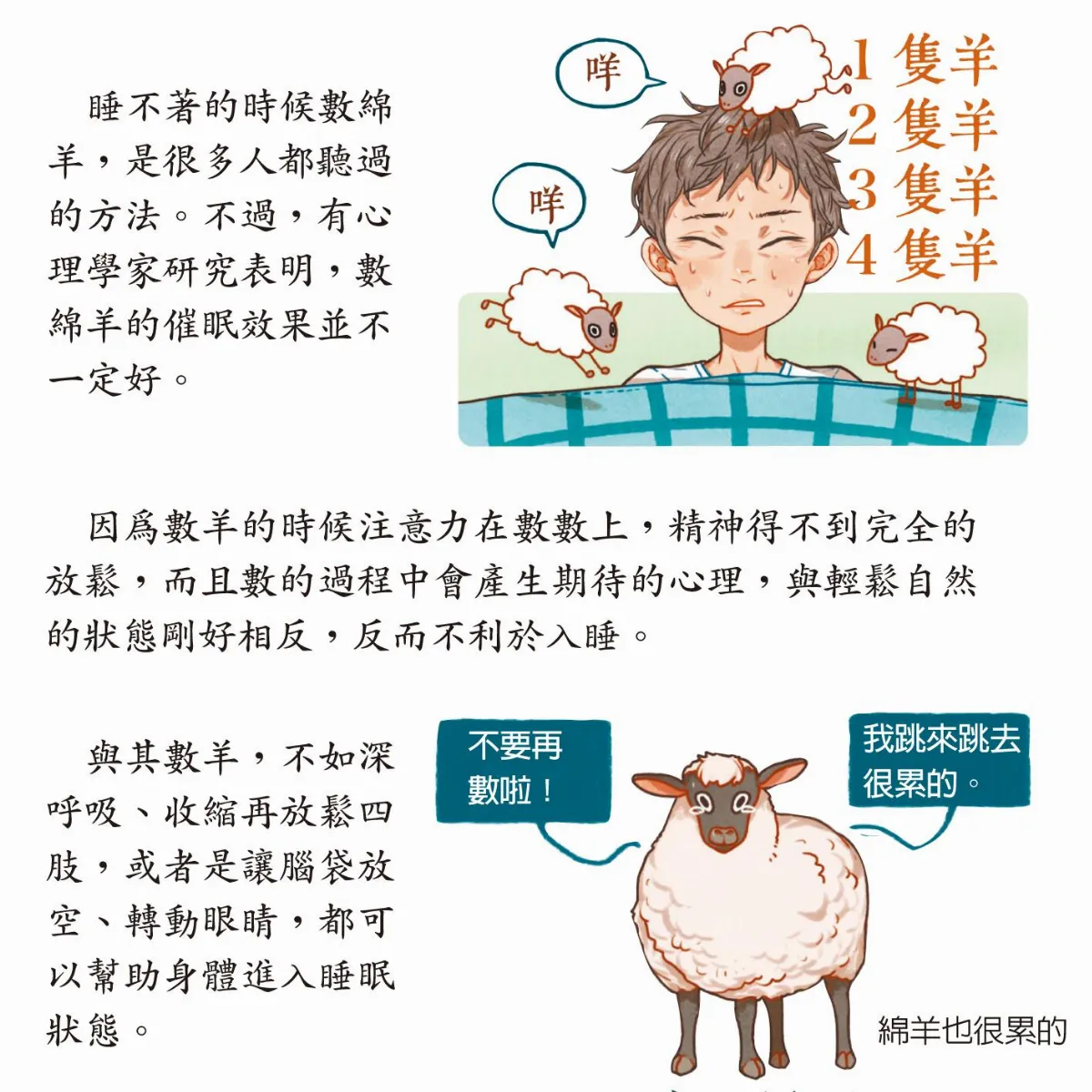 更多 冷知識 失眠別再數綿羊了