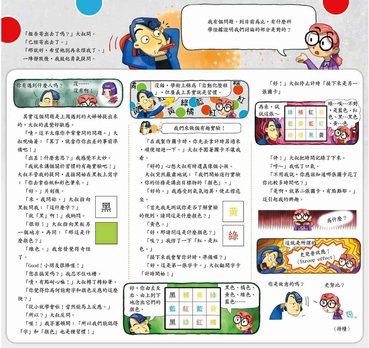 習慣 偵查事務所 史楚普效應 （上）