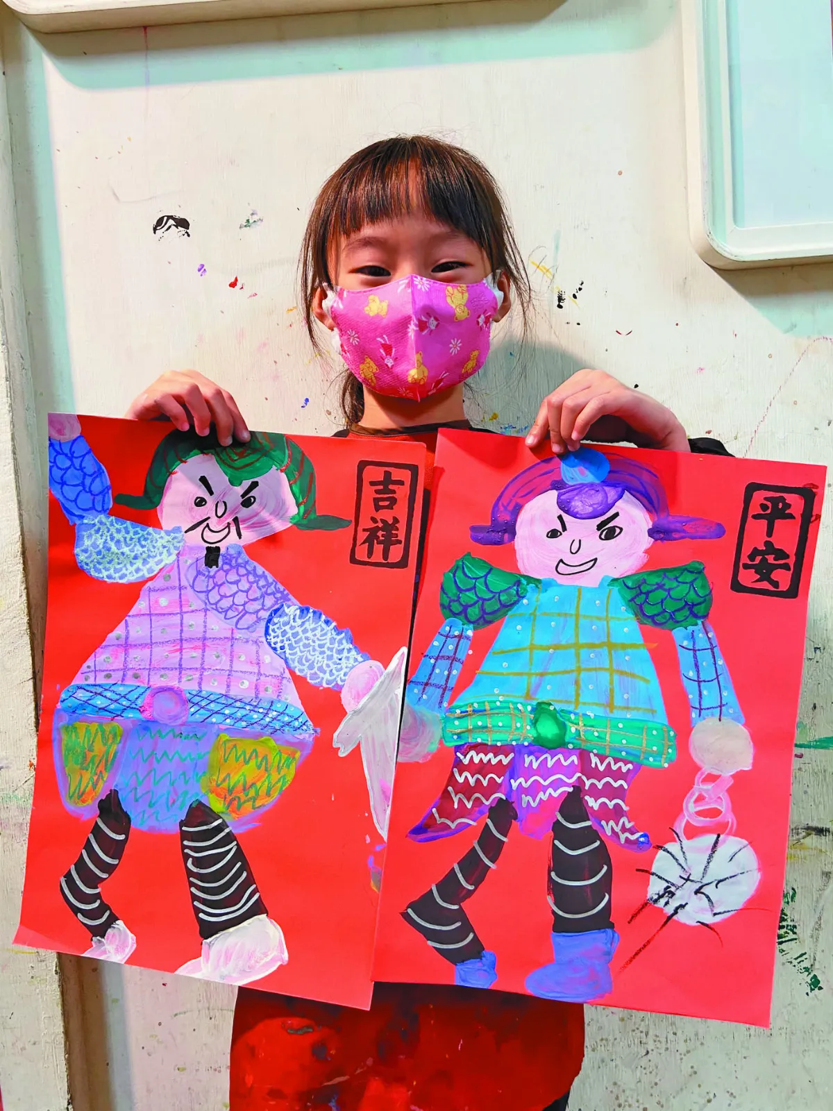 童畫天地 創意門神畫法
