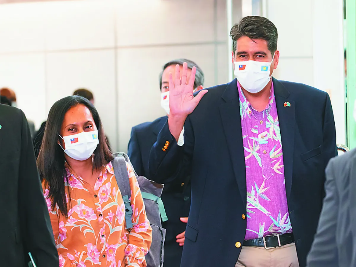 帛琉總統訪台 疫後第1位元首