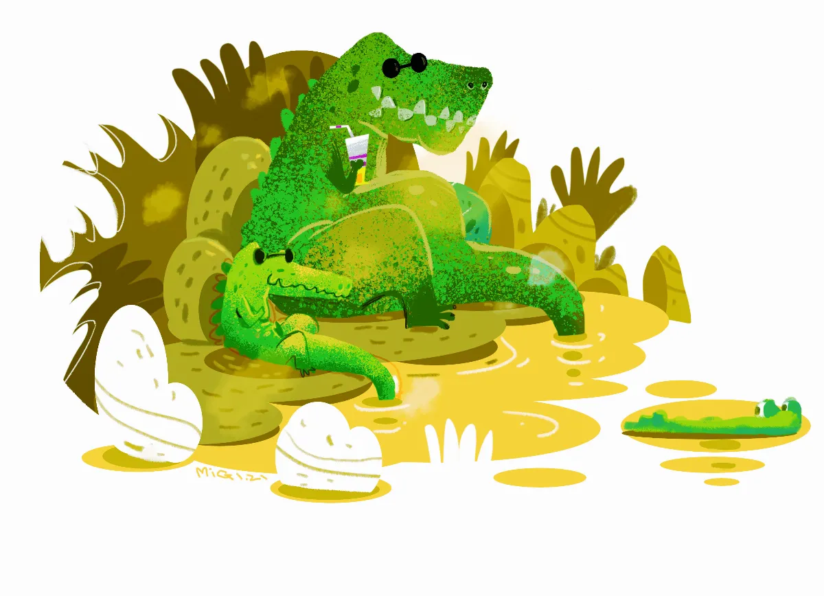 鱷魚可能忘了演化