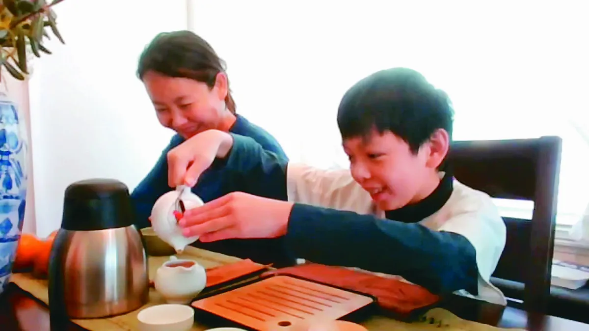 西來學校感恩茶會 親子品茗
