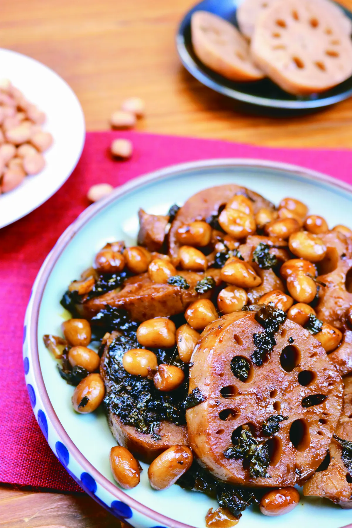 勤心茶味 遍地蓮花生── 鐵觀音茶色入料理