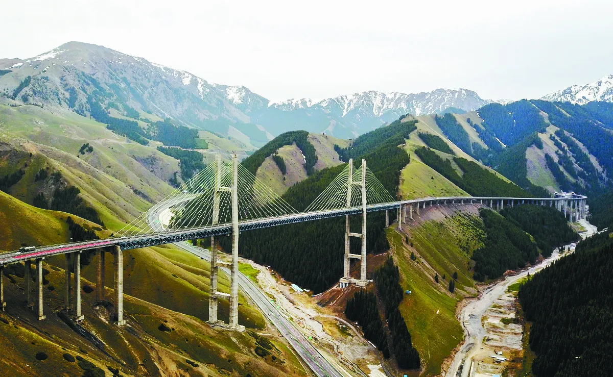 新疆首座斜拉橋