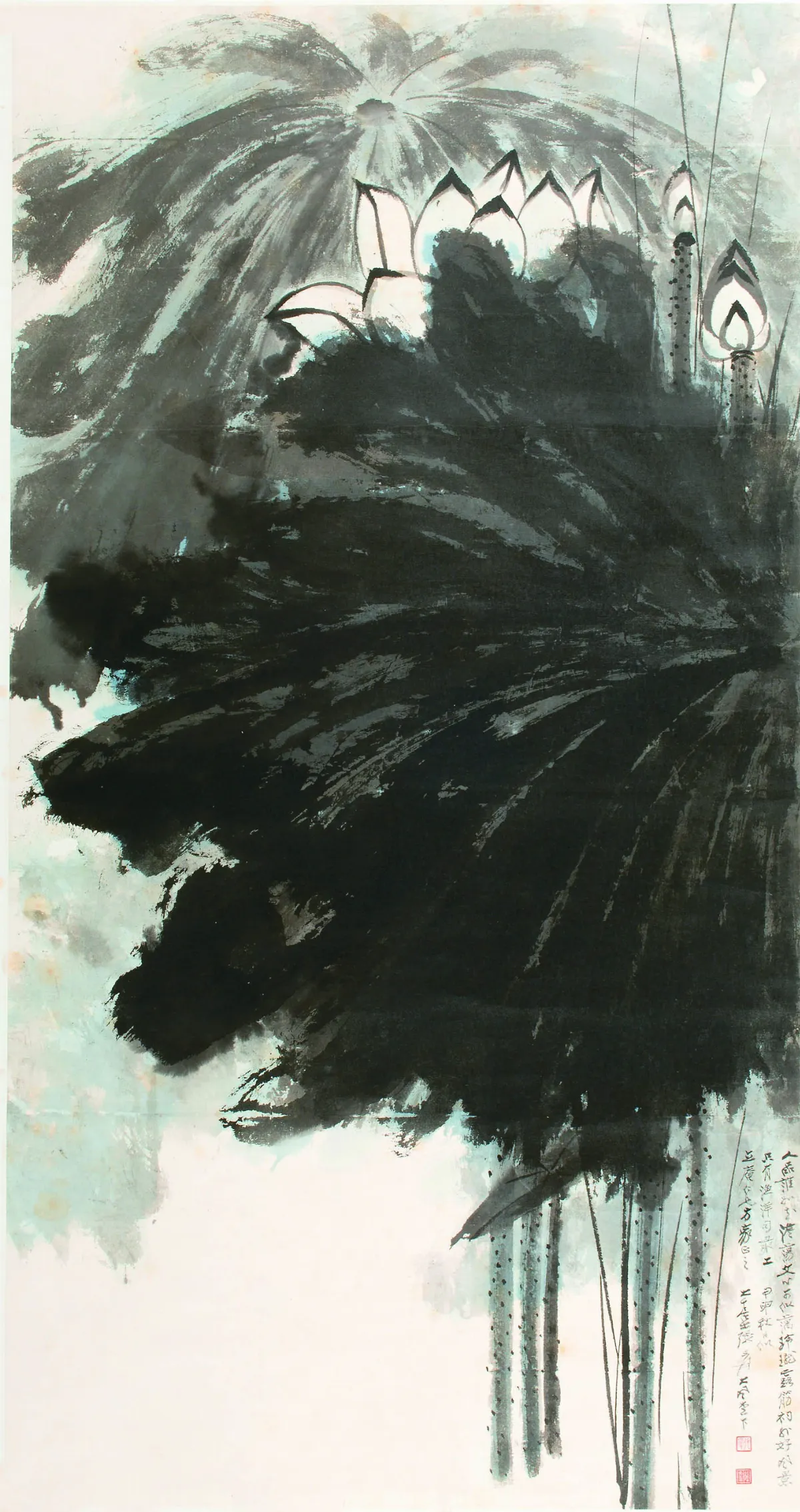 張大千墨荷  佛館首次公開