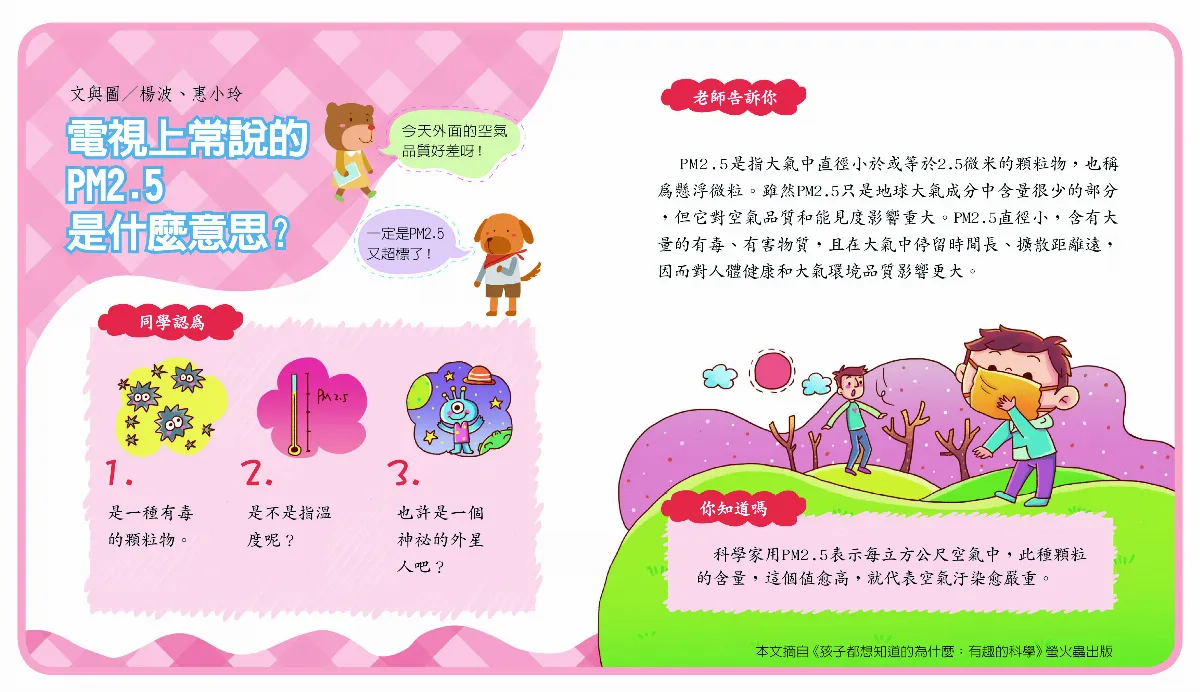 電視上常說的 PM2.5 是什麼意思？