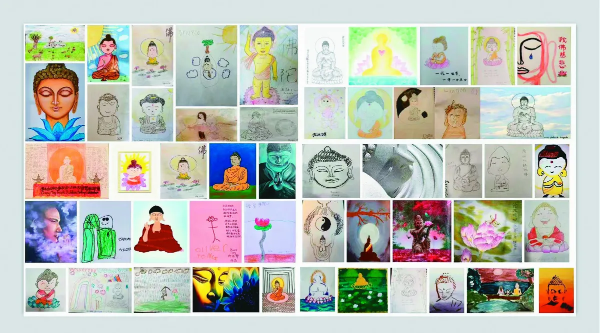 描繪心中佛陀 表達景仰之情