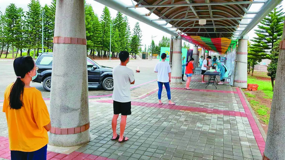 澎湖家庭群聚 隘門兵民快篩