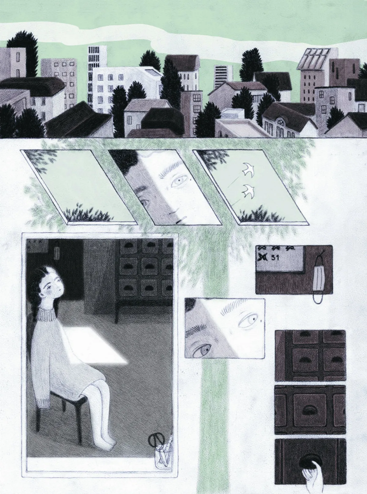 畫樹木社交距離 卓霈欣波隆那奪大獎