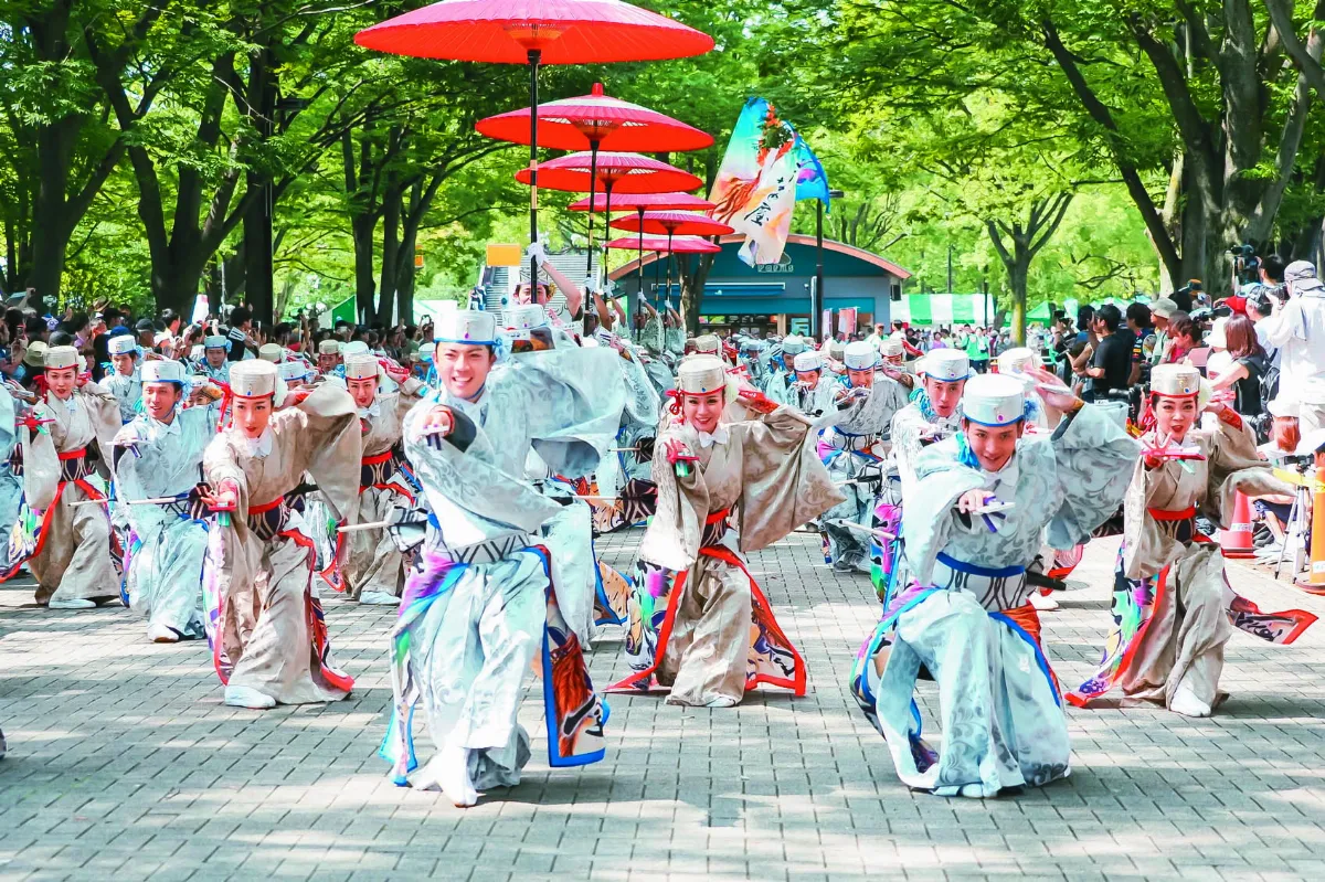 聲援東京奧運開幕 日高知夜來祭直播