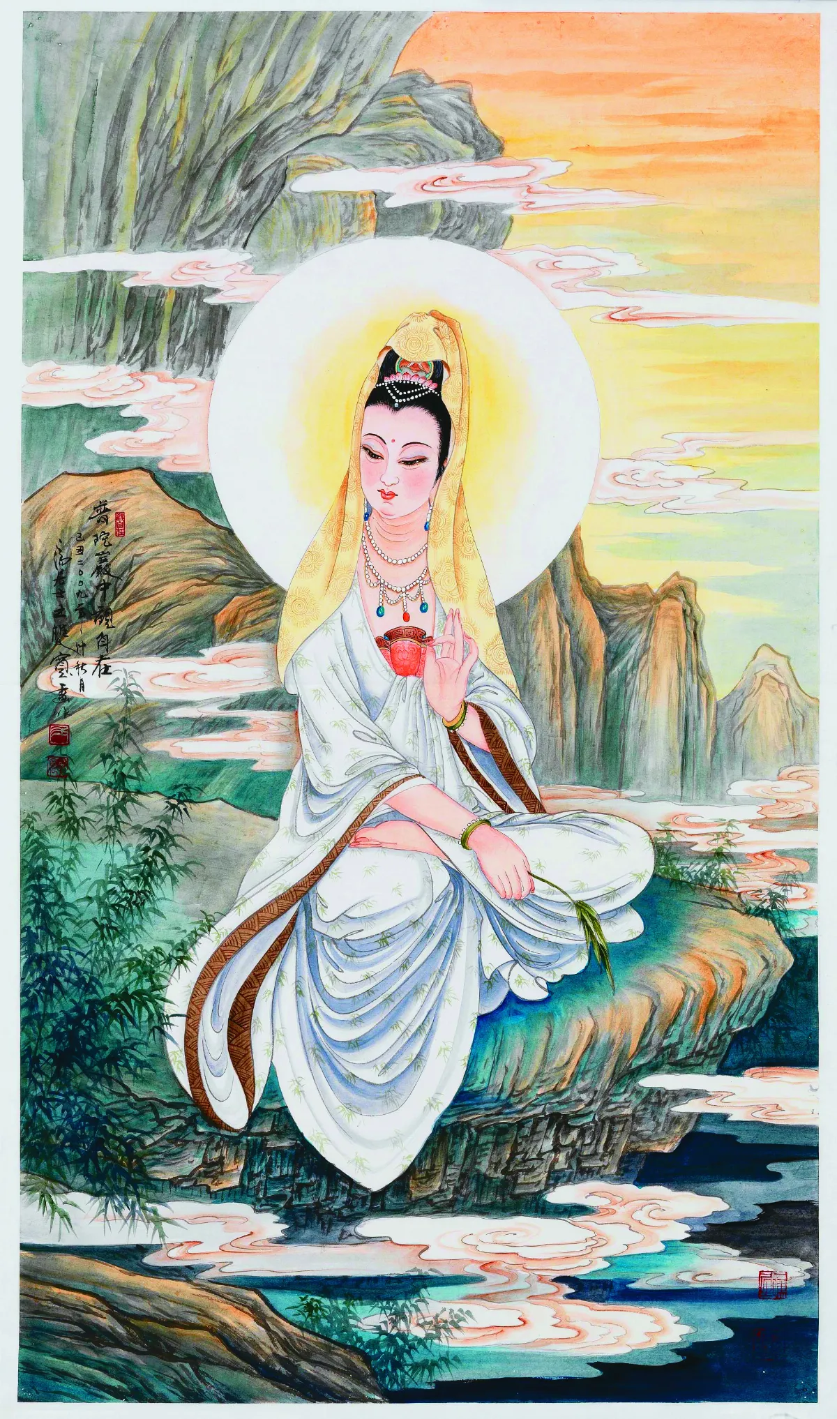 寬鼎畫語 普陀岩中觀自在