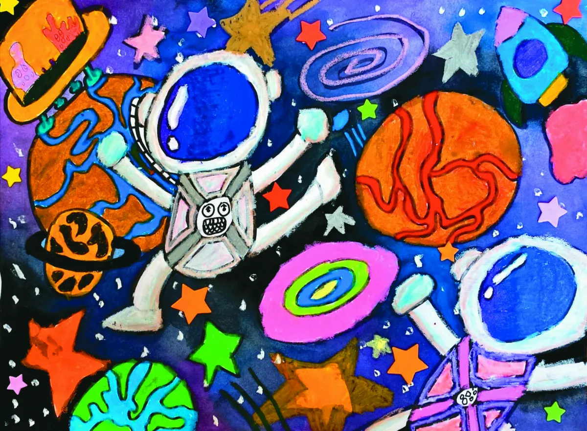 快樂塗鴉 簿 太空人宇宙大冒險