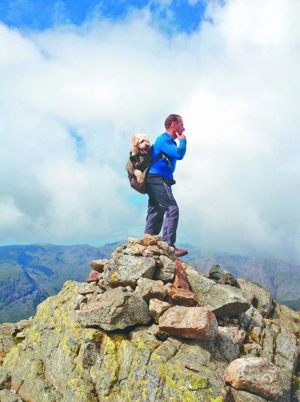 帶臨終愛犬登頂 賞生命最後美景