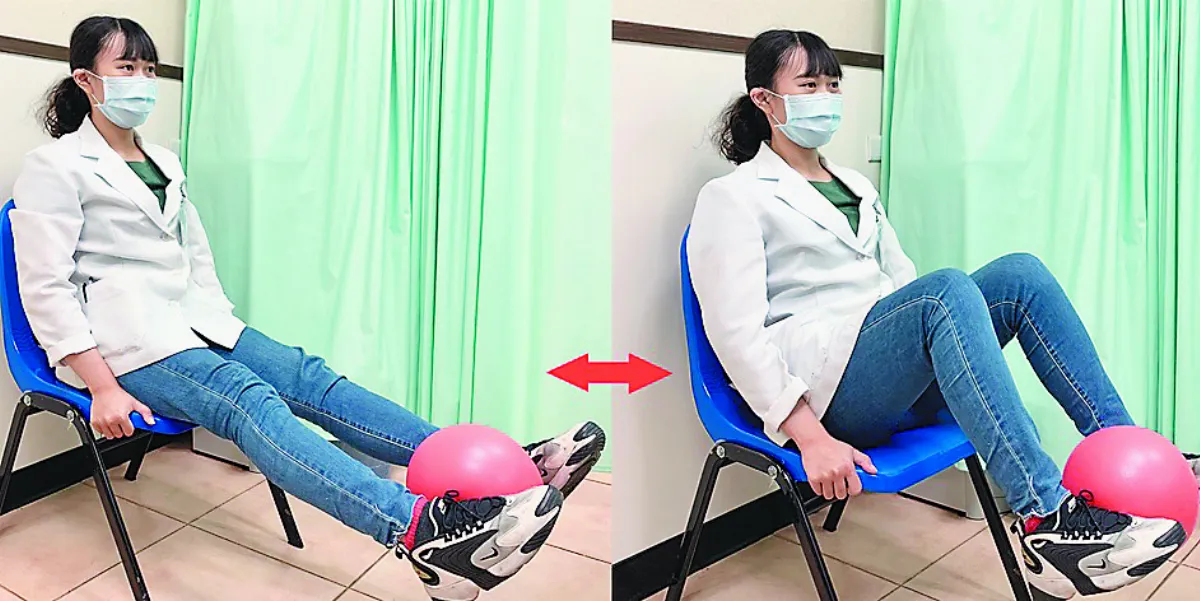 夾球3動作 鍛練雙腿肌力