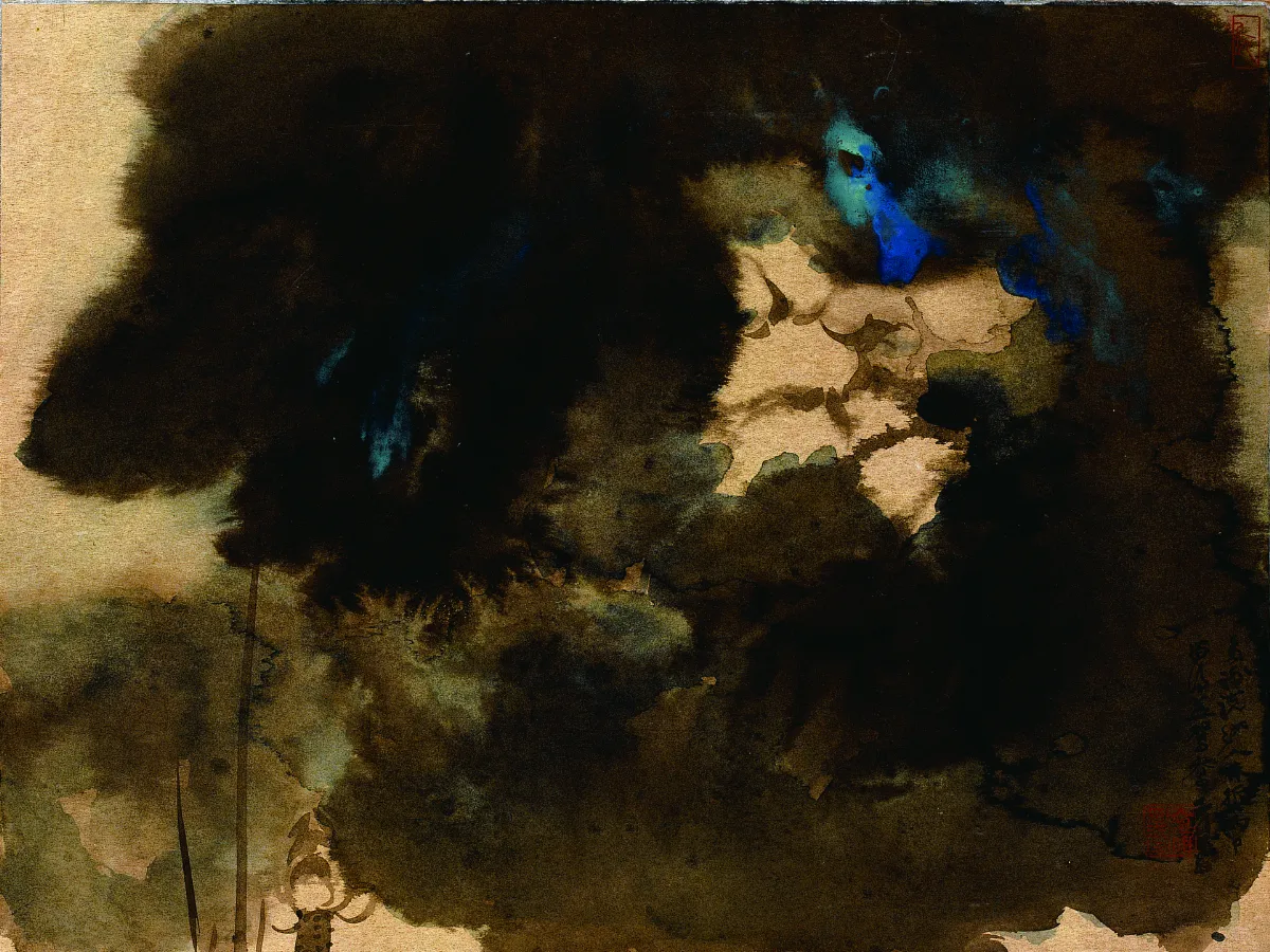 人間池塘——張大千、文人與荷花藝術大展 潑墨荷花