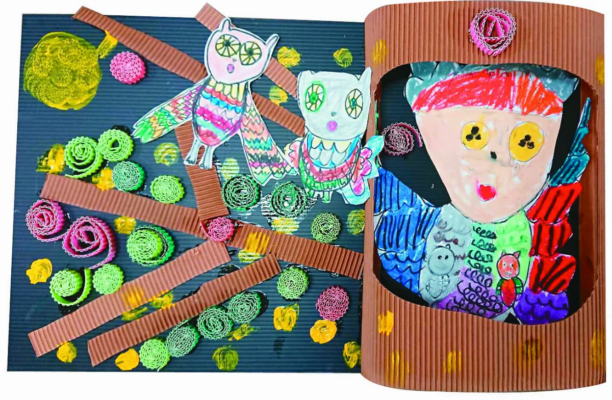 小藝術家 捉迷藏的貓頭鷹