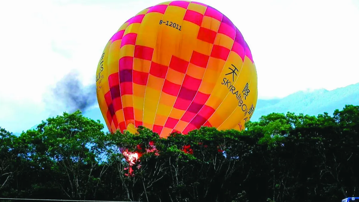 11年來首見 台東熱氣球著火 駕駛驚險逃命