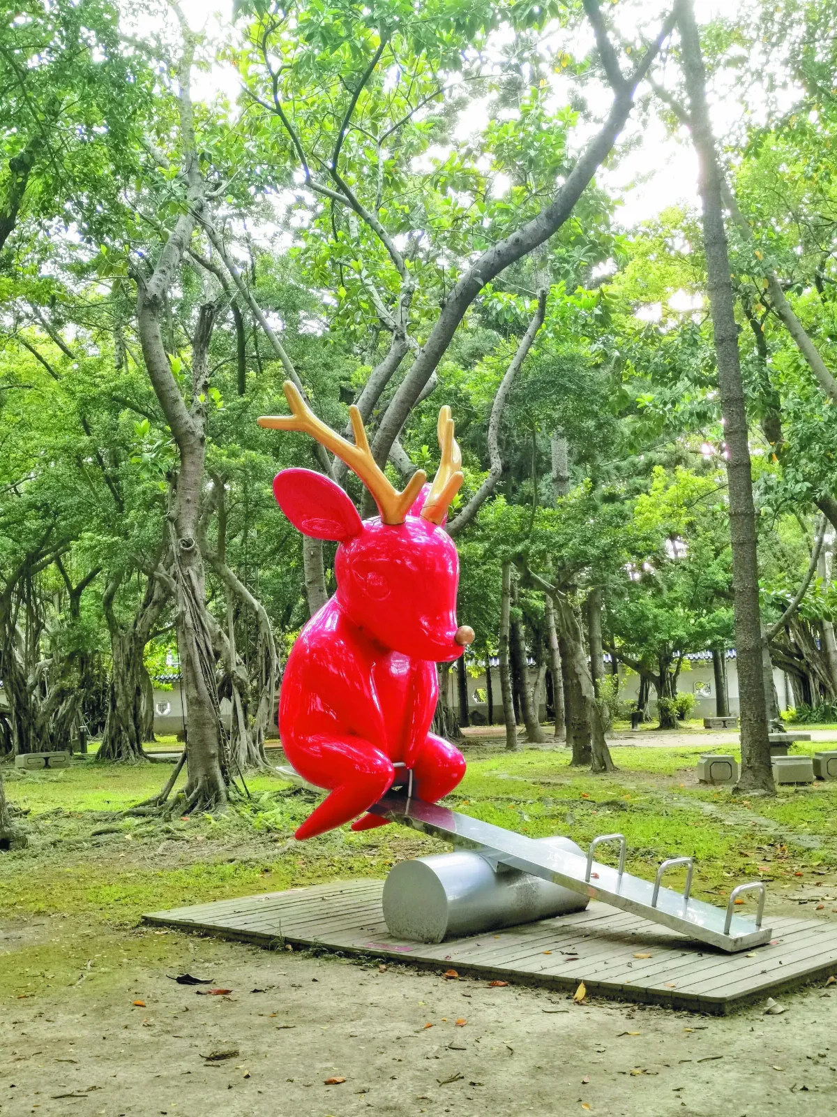 生活快門 麋鹿也愛翹翹板