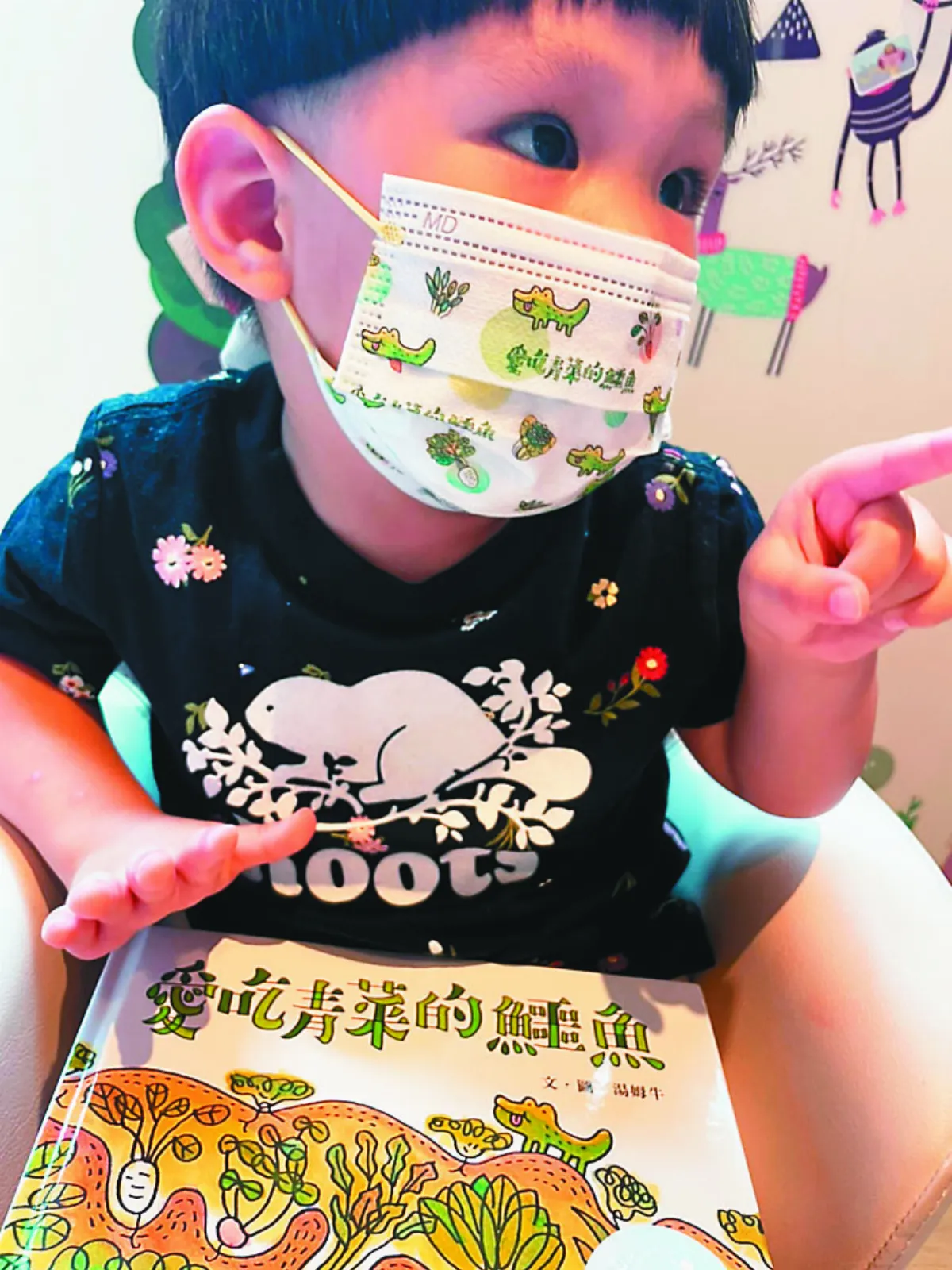 圖畫書主角  化身兒童口罩