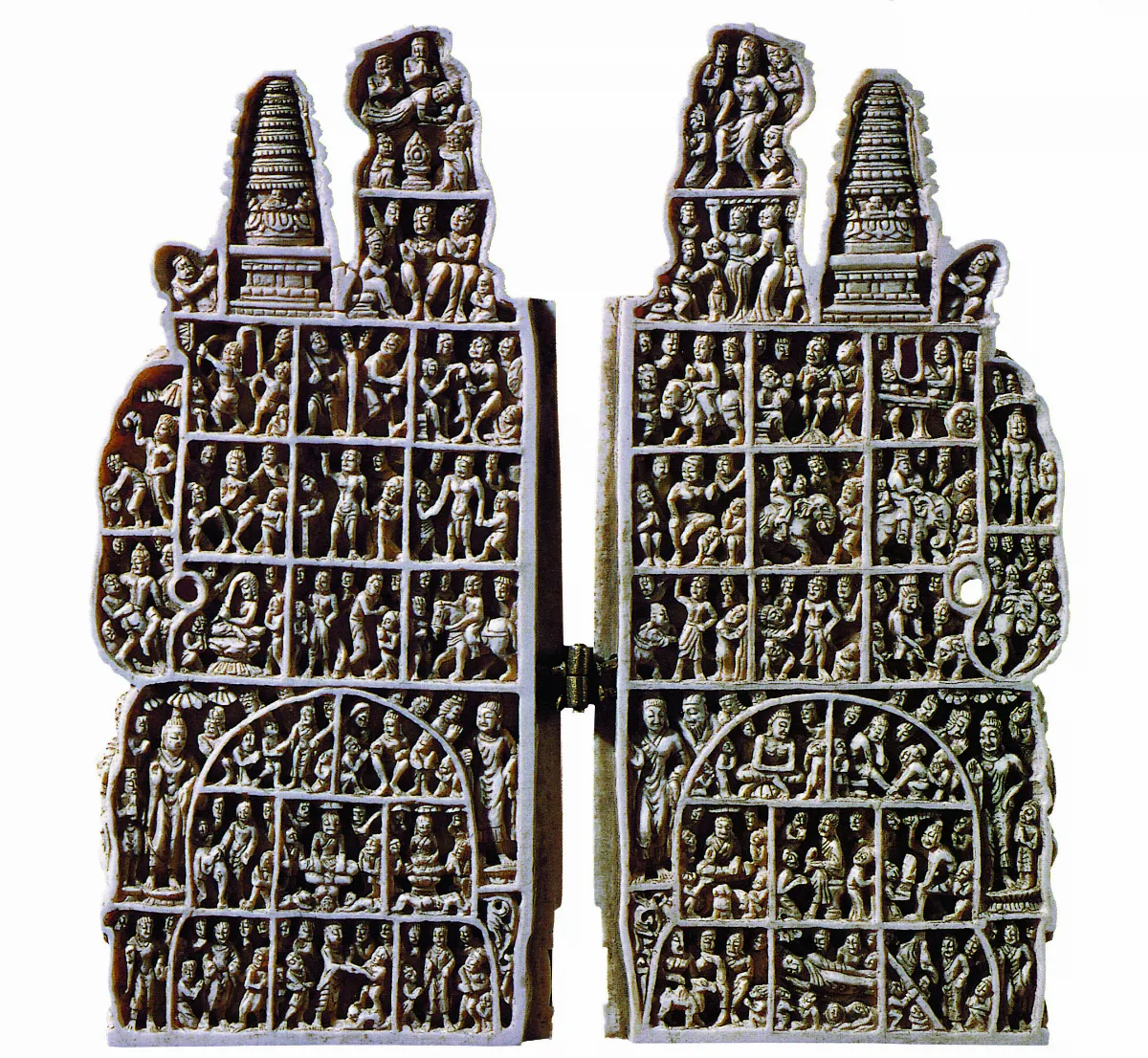 世界佛教藝術賞析 牙雕佛龕