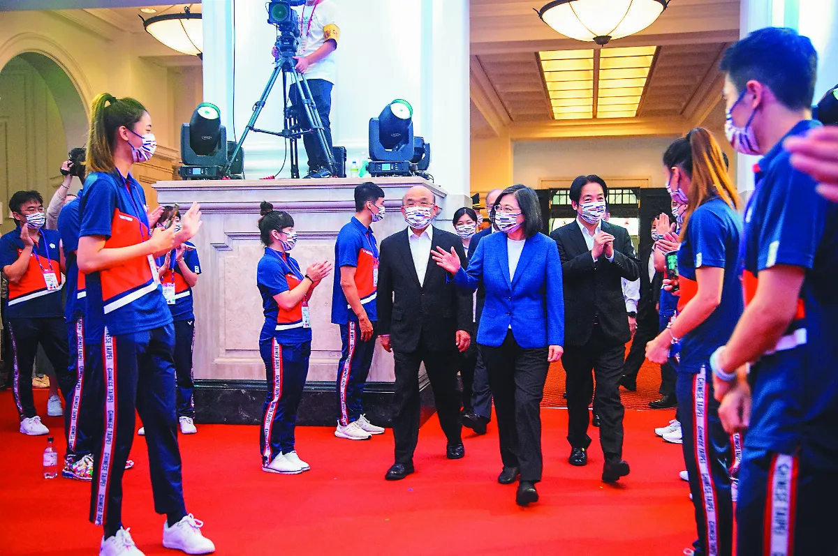 中華東奧英雄 總統府開派對