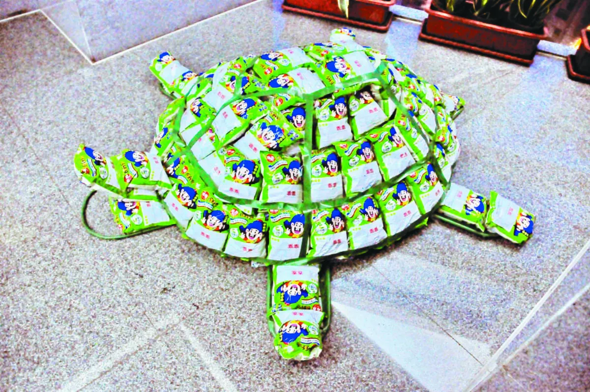 綠色平安龜 盼天氣乖乖