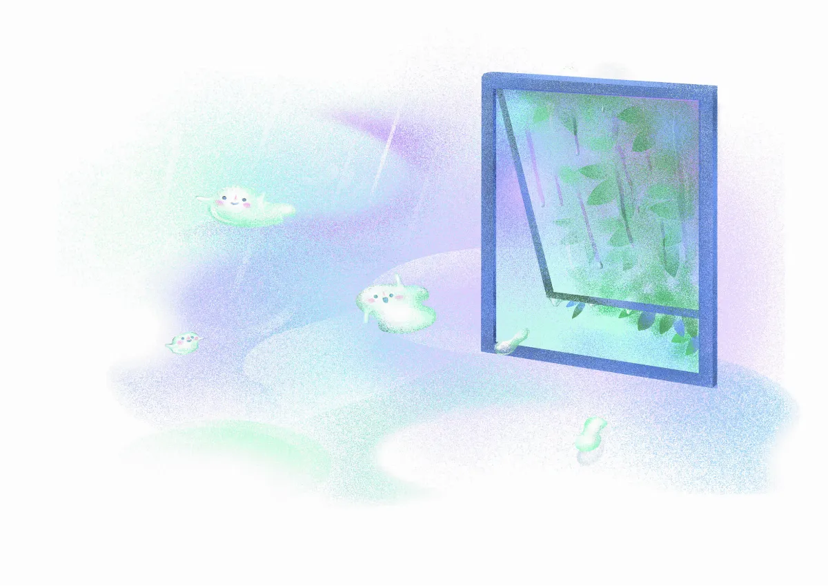 童詩．童思 窗外的雨