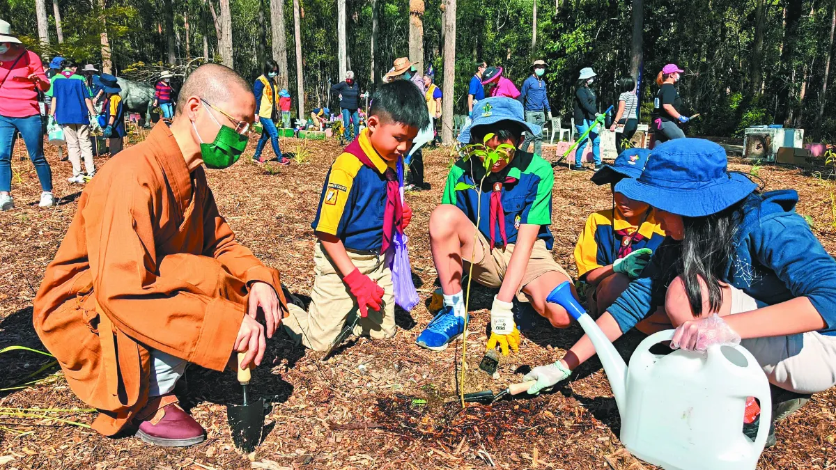 中天寺植樹 獲洛根市府補助