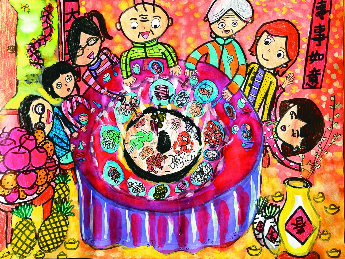 快樂塗鴉簿 疫情休，闔家團圓