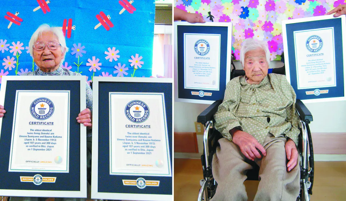 107歲 世界最長壽雙胞胎