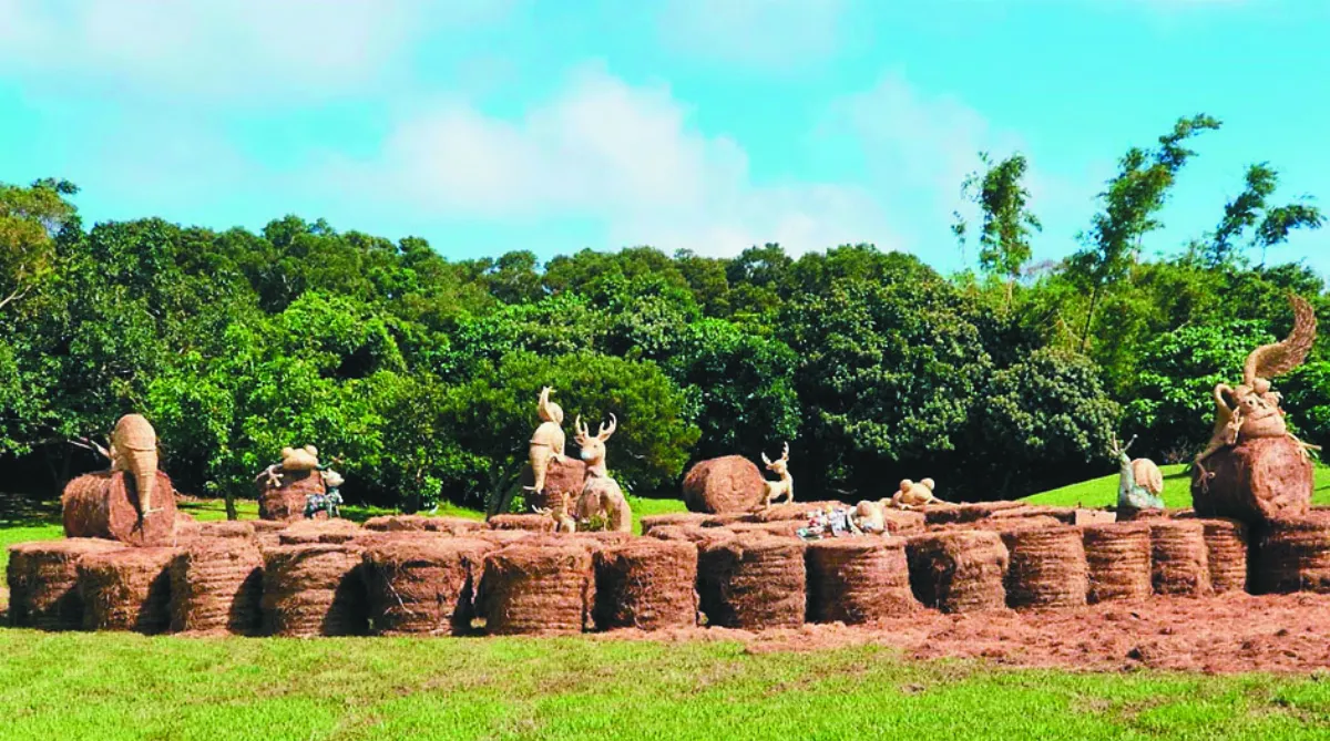 社頂公園 動物藝術吸睛