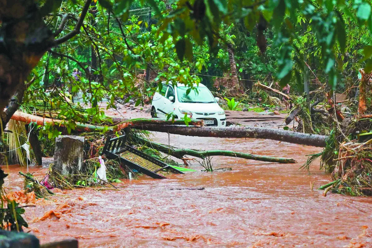 印度南部暴雨  2000人撤離