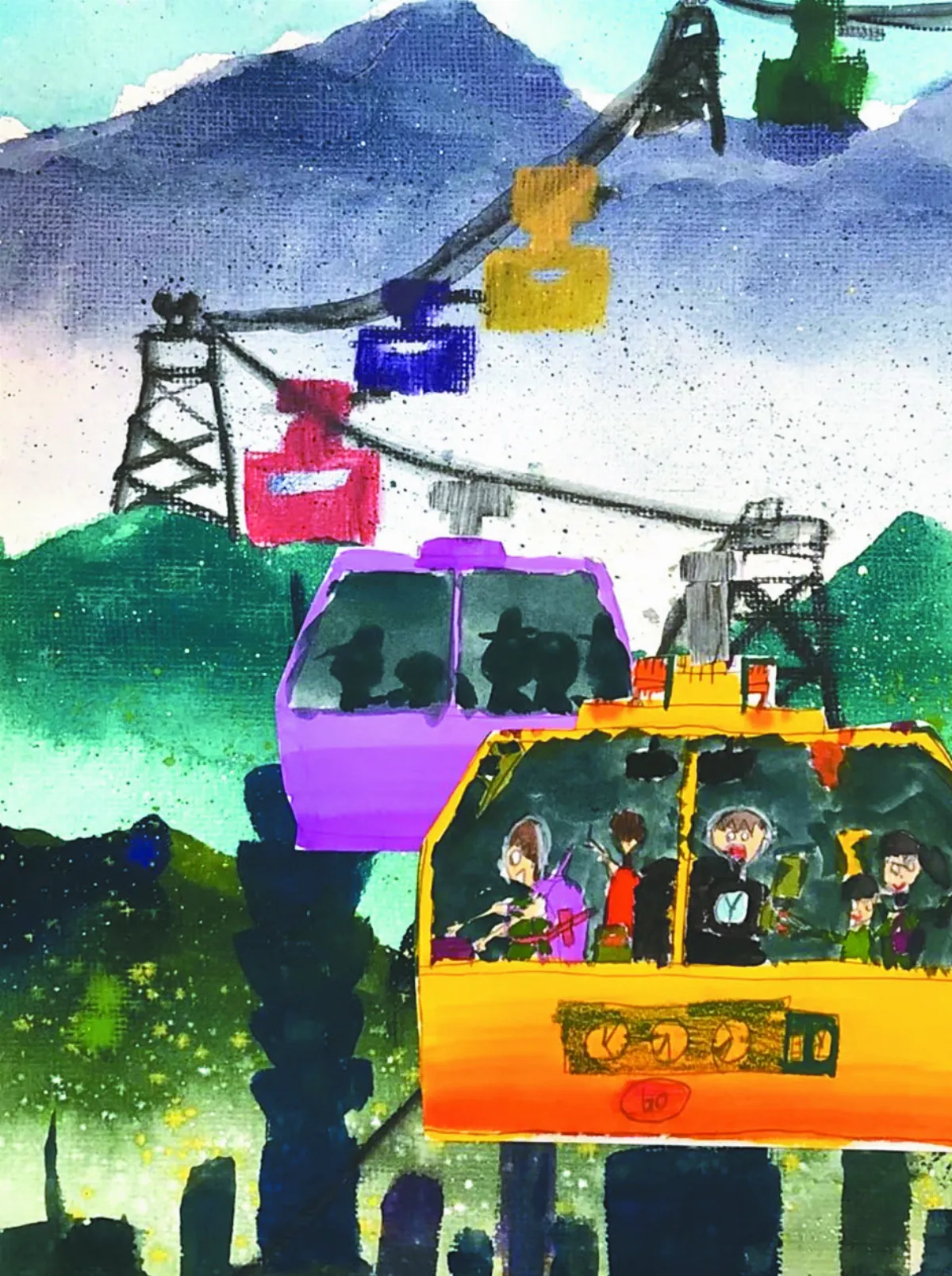 快樂塗鴉簿 貓空纜車