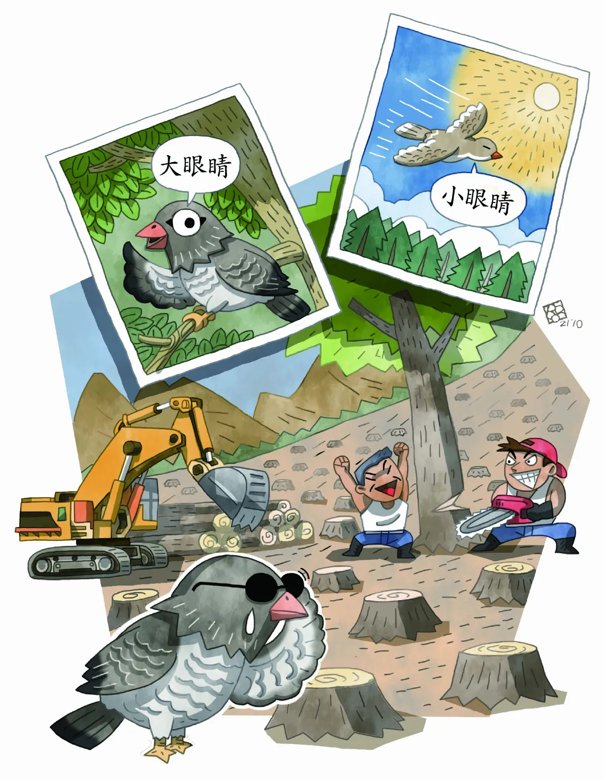 鳥事情一定要靠眼神