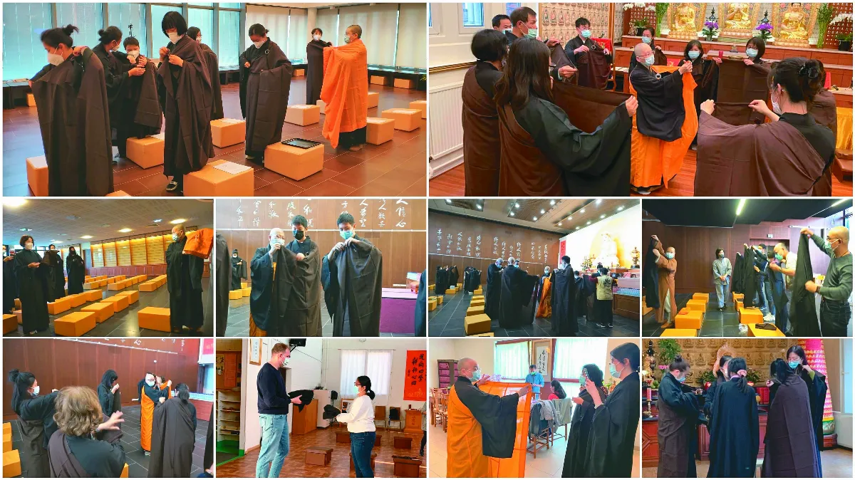 雲端三皈五戒 歐亞非以法印心