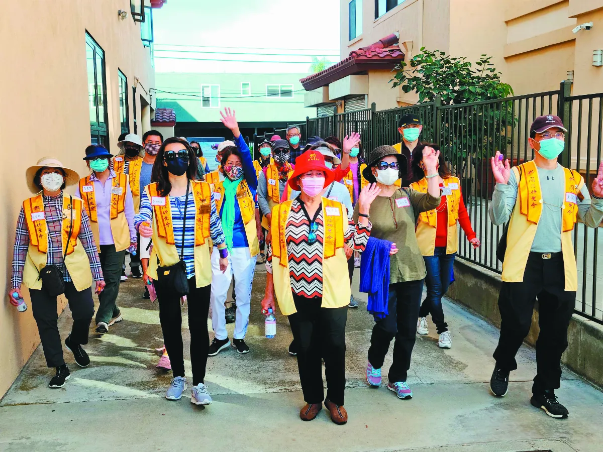 健走念佛 加州佛光人回向疫情