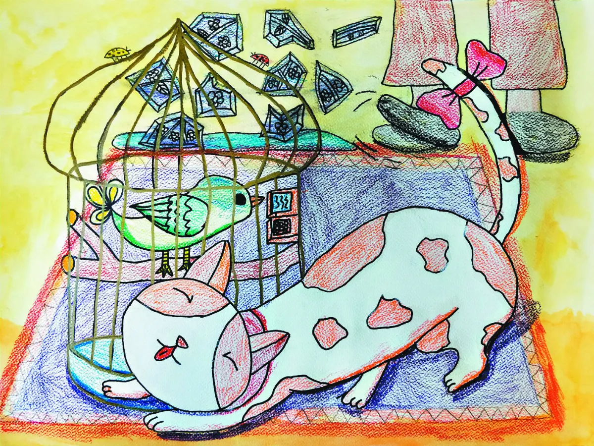 快樂塗鴉簿 貓咪與我