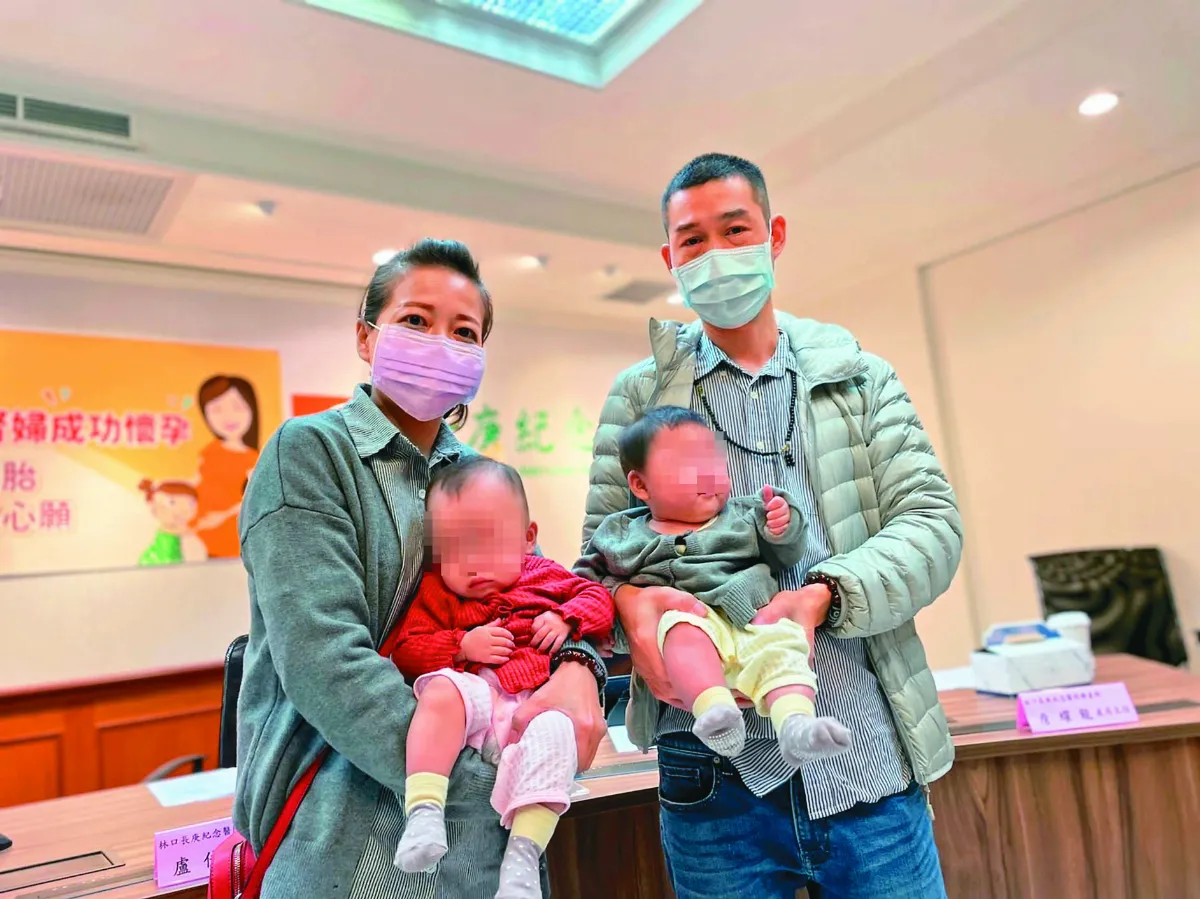 歷經洗、換腎 39歲婦產雙胞胎